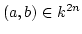 $ (a,b)\in k^{2n}$