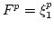 $ F^p=\xi_1^p$