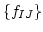 $ \{f_{I J}\}$