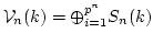 $ \mathcal V_n(k)=\oplus_{i=1}^{p^n}S_n(k)$