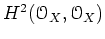 $ H^2({\mathcal O}_X,{\mathcal O}_X)$