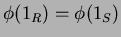 $\phi(1_R)=\phi(1_S)$