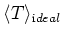 $\langle T\rangle_{\text ideal}$