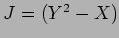 $J=(Y^2-X)$