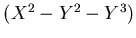 $(X^2-Y^2-Y^3)$