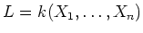 $L=k(X_1,\dots,X_n)$