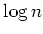 $ \log n$