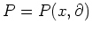$ P=P(x,\partial)$