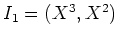 $ I_1=(X^3,X^2)$