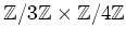 $ {\mbox{${\mathbb{Z}}$}}/3{\mbox{${\mathbb{Z}}$}}\times {\mbox{${\mathbb{Z}}$}}/4{\mbox{${\mathbb{Z}}$}}$