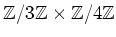 $ {\mbox{${\mathbb{Z}}$}}/3{\mbox{${\mathbb{Z}}$}}\times {\mbox{${\mathbb{Z}}$}}/4{\mbox{${\mathbb{Z}}$}}$