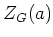 $ Z_G(a)$