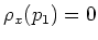 $ \rho_x(p_1)=0 $