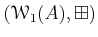 $ (\mathcal W_1(A),\boxplus )$