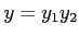 $ y=y_1y_2$