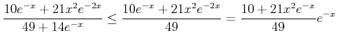 % latex2html id marker 838
$\displaystyle \frac{10 e^{-x}+ 21x^2 e^{-2 x}}{49 +...
...q \frac{10 e^{-x}+ 21x^2 e^{-2 x}}{49 } = \frac{10 + 21x^2 e^{- x}}{49 } e^{-x}$