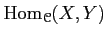 $\displaystyle \operatorname{Hom}_{\mathcal{C}}(X,Y)
$