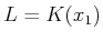 $ L=K(x_1)$