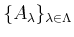 $ \{A_\lambda\}_{\lambda \in \Lambda}$