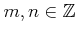 $ m,n\in {\mbox{${\mathbb{Z}}$}}$