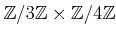 $ {\mbox{${\mathbb{Z}}$}}/3{\mbox{${\mathbb{Z}}$}}\times {\mbox{${\mathbb{Z}}$}}/4{\mbox{${\mathbb{Z}}$}}$