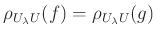 $\displaystyle \rho_{U_\lambda U}(f)
=\rho_{U_\lambda U}(g)
$