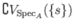 $ \complement V_{\operatorname{Spec}_A}(\{s\})$
