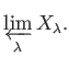 $\displaystyle \varprojlim_\lambda X_\lambda.
$