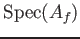 $ \operatorname{Spec}(A_f)$