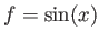 $ f=\sin(x)$
