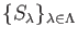 $ \{S_\lambda\}_{\lambda\in \Lambda}$