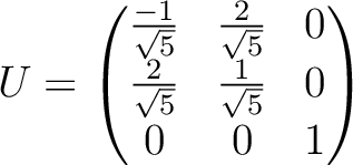 $\begin{pmatrix}
-1 \\ 2 \\ 0
\end{pmatrix}$